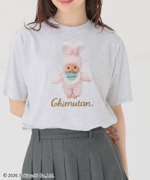 Honeys(ハニーズ)の「チムたん/Tシャツ(Tシャツ/カットソー・レディース・ピンク/オートミール/スミクロ/ブラウン・3L/S/M/LL/L)」の3枚目の写真
