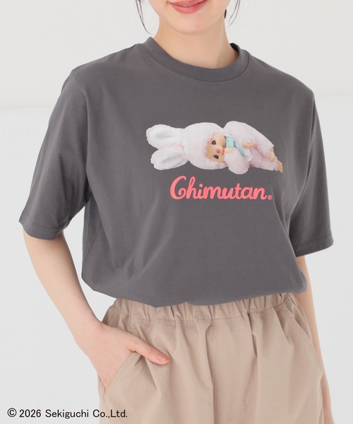 Honeys(ハニーズ)の「チムたん/Tシャツ(Tシャツ/カットソー・レディース・ピンク/オートミール/スミクロ/ブラウン・3L/S/M/LL/L)」の2枚目の写真