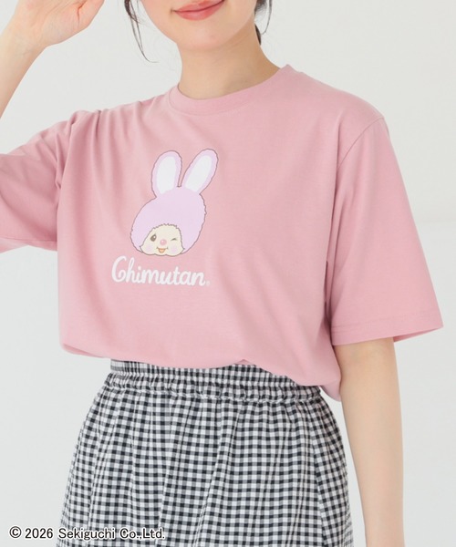 Honeys(ハニーズ)の「チムたん/Tシャツ(Tシャツ/カットソー・レディース・ピンク/オートミール/スミクロ/ブラウン・3L/S/M/LL/L)」の4枚目の写真
