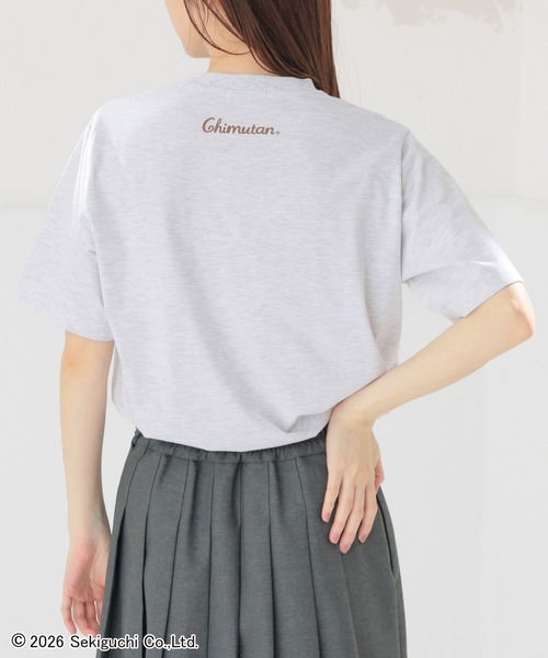 Honeys(ハニーズ)の「チムたん/Tシャツ(Tシャツ/カットソー・レディース・ピンク/オートミール/スミクロ/ブラウン・3L/S/M/LL/L)」の6枚目の写真
