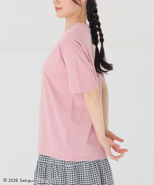 Honeys(ハニーズ)の「チムたん/Tシャツ(Tシャツ/カットソー・レディース・ピンク/オートミール/スミクロ/ブラウン・3L/S/M/LL/L)」の19枚目の写真