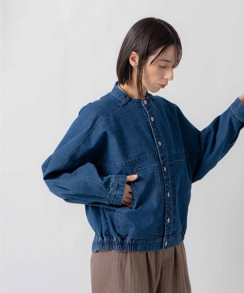 Kelen(ケレン)の「「KELEN / ケレン」9.5oz裏起毛デニム オーバージャケット(その他アウター・レディース・ネイビー/ブルー・S/M)」の2枚目の写真