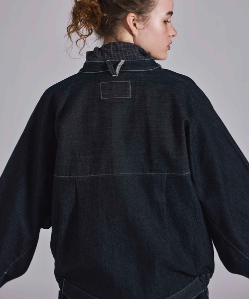 Kelen(ケレン)の「「KELEN / ケレン」9.5oz裏起毛デニム オーバージャケット(その他アウター・レディース・ネイビー/ブルー・S/M)」の16枚目の写真