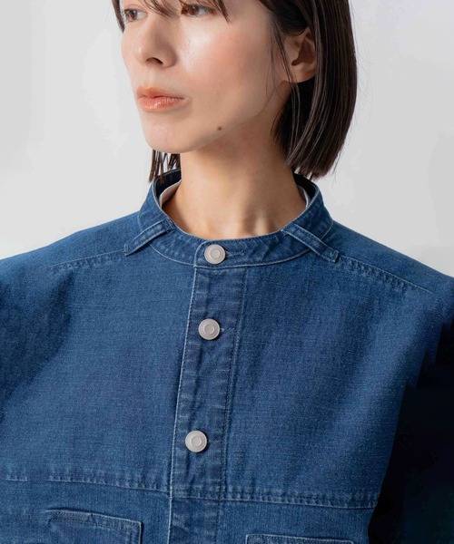 Kelen(ケレン)の「「KELEN / ケレン」9.5oz裏起毛デニム オーバージャケット(その他アウター・レディース・ネイビー/ブルー・S/M)」の20枚目の写真
