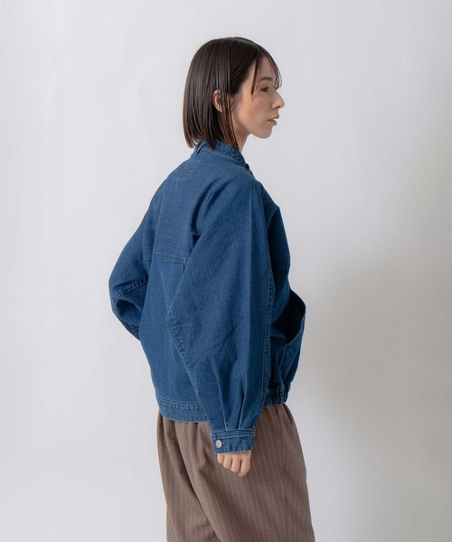 Kelen(ケレン)の「「KELEN / ケレン」9.5oz裏起毛デニム オーバージャケット(その他アウター・レディース・ネイビー/ブルー・S/M)」の22枚目の写真