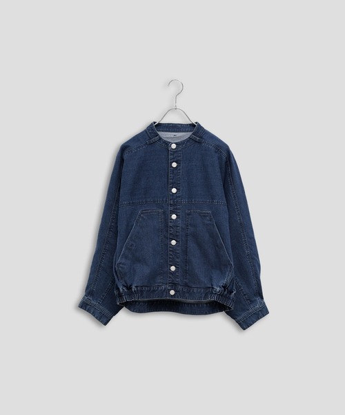 Kelen(ケレン)の「「KELEN / ケレン」9.5oz裏起毛デニム オーバージャケット(その他アウター・レディース・ネイビー/ブルー・S/M)」の4枚目の写真