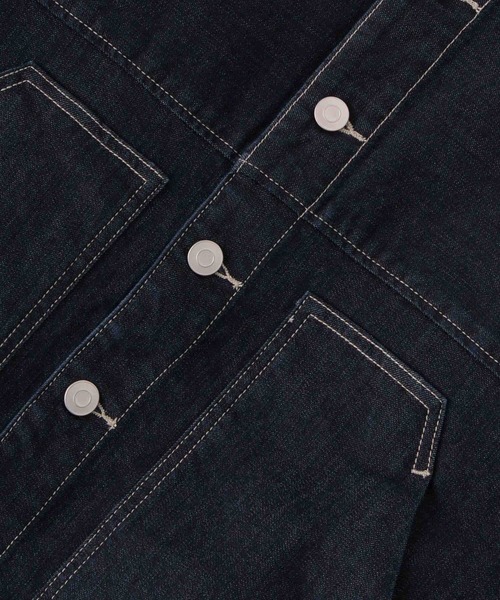 Kelen(ケレン)の「「KELEN / ケレン」9.5oz裏起毛デニム オーバージャケット(その他アウター・レディース・ネイビー/ブルー・S/M)」の7枚目の写真