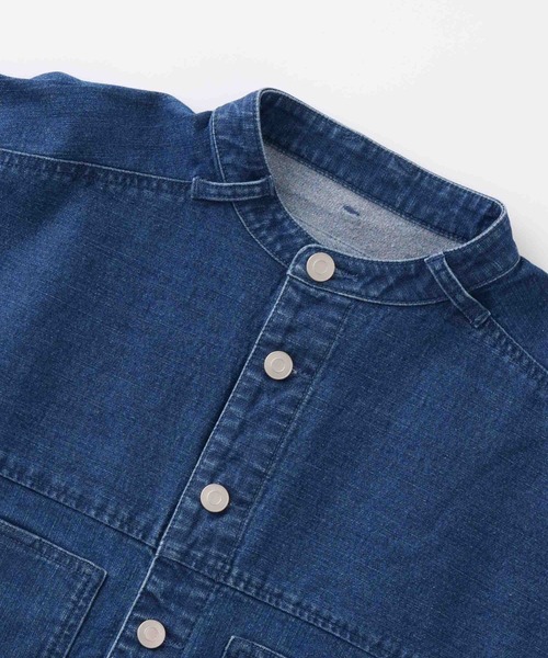 Kelen(ケレン)の「「KELEN / ケレン」9.5oz裏起毛デニム オーバージャケット(その他アウター・レディース・ネイビー/ブルー・S/M)」の8枚目の写真