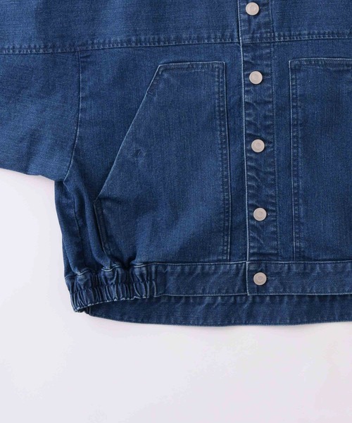 Kelen(ケレン)の「「KELEN / ケレン」9.5oz裏起毛デニム オーバージャケット(その他アウター・レディース・ネイビー/ブルー・S/M)」の9枚目の写真