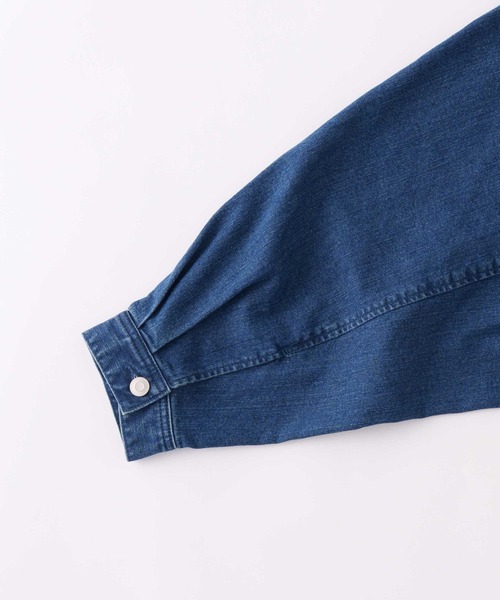 Kelen(ケレン)の「「KELEN / ケレン」9.5oz裏起毛デニム オーバージャケット(その他アウター・レディース・ネイビー/ブルー・S/M)」の12枚目の写真