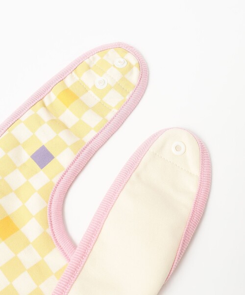 BEAMS mini（ビームスミニ）の「ベビー スマイル スタイ 2枚セット 2026FW あかちゃん よだれかけ プチプラ（ロンパース・キッズ・ロイヤルブルー/ピンク・ONE SIZE）」の9枚目の写真