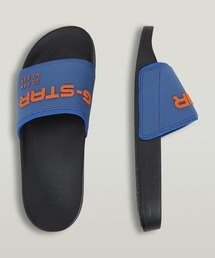 Cart V Blk II Sliders/ブランドロゴスライドサンダル