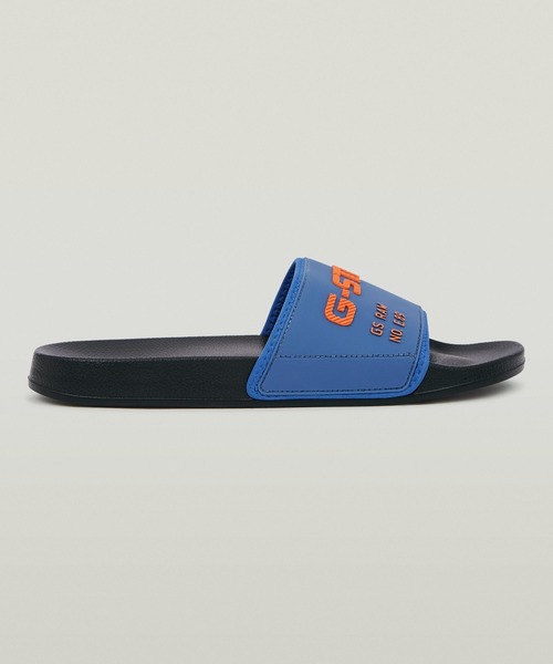 G-STAR(ジースター)の「Cart V Blk II Sliders/ブランドロゴスライドサンダル(サンダル・メンズ・ブルー系その他・42/41)」の3枚目の写真