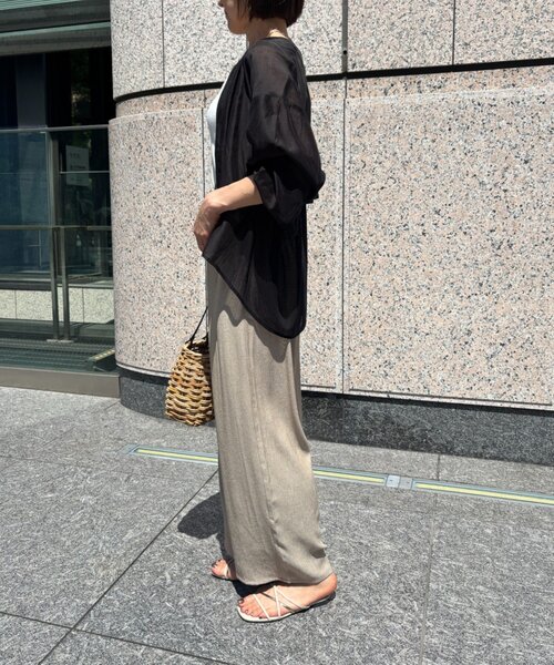 Jena espace merveilleux(ジェナ エスパスメルヴェイユ)の「リネンタッチワイドパンツ(その他パンツ・レディース・ベージュ/ライトグレー・FREE)」の11枚目の写真