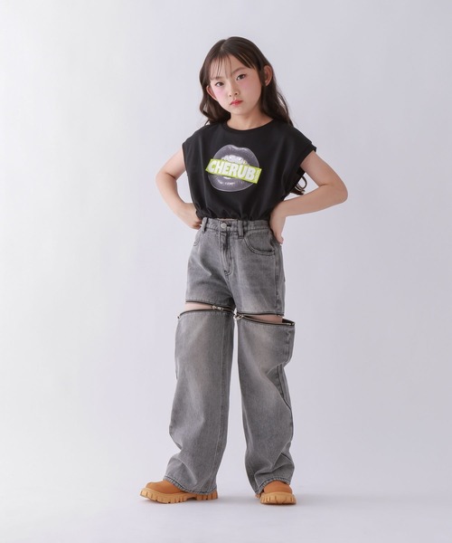 10C REPIPI(ジューシーレピピ)の「【10C REPIPI】【2WAY】ジップデニムパンツ(デニムパンツ・キッズ・ブラック/ブルー・110cm/120cm/130cm/140cm)」の20枚目の写真