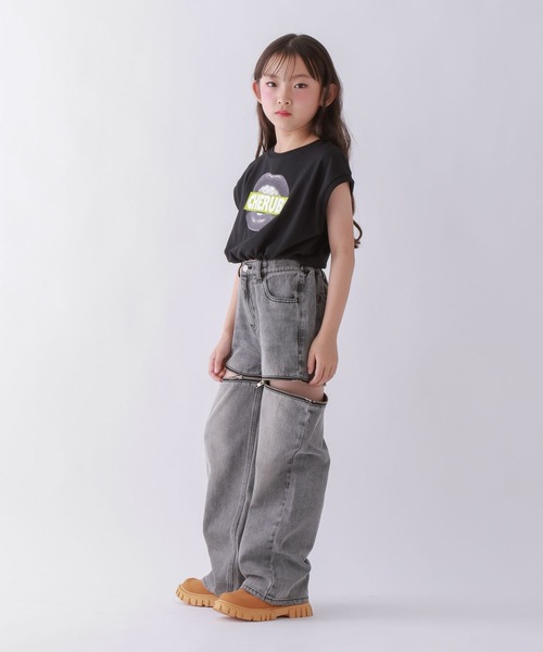 10C REPIPI(ジューシーレピピ)の「【10C REPIPI】【2WAY】ジップデニムパンツ(デニムパンツ・キッズ・ブラック/ブルー・110cm/120cm/130cm/140cm)」の21枚目の写真