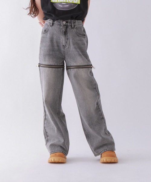 10C REPIPI(ジューシーレピピ)の「【10C REPIPI】【2WAY】ジップデニムパンツ(デニムパンツ・キッズ・ブラック/ブルー・110cm/120cm/130cm/140cm)」の9枚目の写真