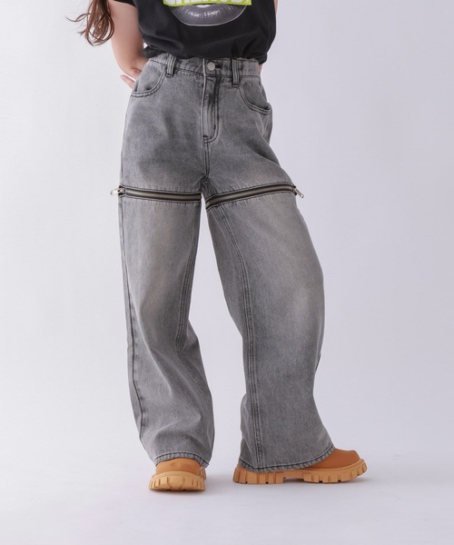 10C REPIPI(ジューシーレピピ)の「【10C REPIPI】【2WAY】ジップデニムパンツ(デニムパンツ・キッズ・ブラック/ブルー・110cm/120cm/130cm/140cm)」の10枚目の写真