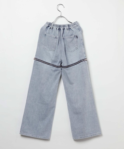 10C REPIPI(ジューシーレピピ)の「【10C REPIPI】【2WAY】ジップデニムパンツ(デニムパンツ・キッズ・ブラック/ブルー・110cm/120cm/130cm/140cm)」の7枚目の写真