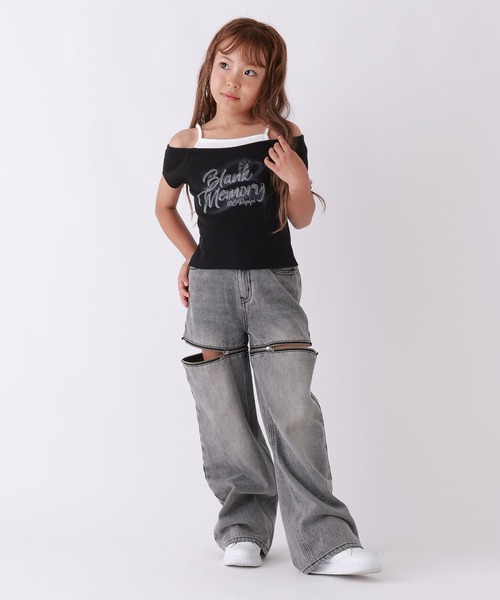 10C REPIPI(ジューシーレピピ)の「【10C REPIPI】【2WAY】ジップデニムパンツ(デニムパンツ・キッズ・ブラック/ブルー・110cm/120cm/130cm/140cm)」の15枚目の写真