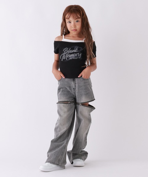 10C REPIPI(ジューシーレピピ)の「【10C REPIPI】【2WAY】ジップデニムパンツ(デニムパンツ・キッズ・ブラック/ブルー・110cm/120cm/130cm/140cm)」の16枚目の写真