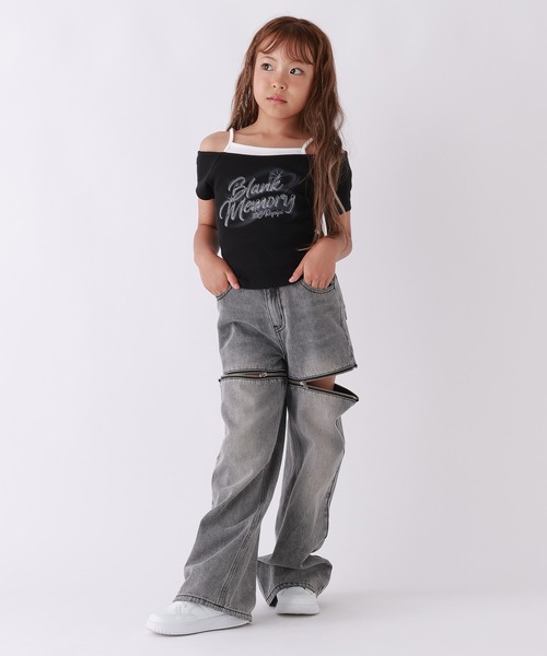 10C REPIPI(ジューシーレピピ)の「【10C REPIPI】【2WAY】ジップデニムパンツ(デニムパンツ・キッズ・ブラック/ブルー・110cm/120cm/130cm/140cm)」の17枚目の写真