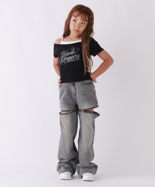 10C REPIPI(ジューシーレピピ)の「【10C REPIPI】【2WAY】ジップデニムパンツ(デニムパンツ・キッズ・ブラック/ブルー・110cm/120cm/130cm/140cm)」の18枚目の写真