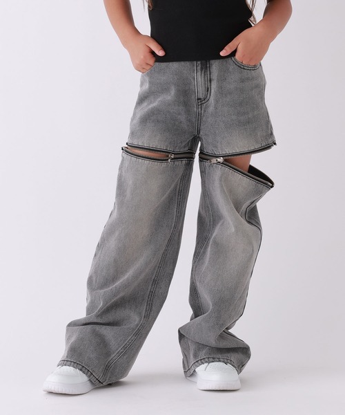 10C REPIPI(ジューシーレピピ)の「【10C REPIPI】【2WAY】ジップデニムパンツ(デニムパンツ・キッズ・ブラック/ブルー・110cm/120cm/130cm/140cm)」の19枚目の写真