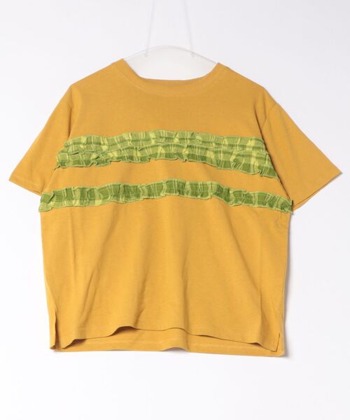 チチカカ(チチカカ)の「Orale! カラーチェックラインTシャツ(Tシャツ/カットソー・レディース・ホワイト/イエロー/グリーン・FREE)」の3枚目の写真