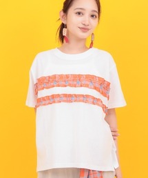 Orale! カラーチェックラインTシャツ
