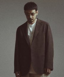 【BASED ON MEN'S BIGI HERITAGE】ミックスツイード リラックスジャケット