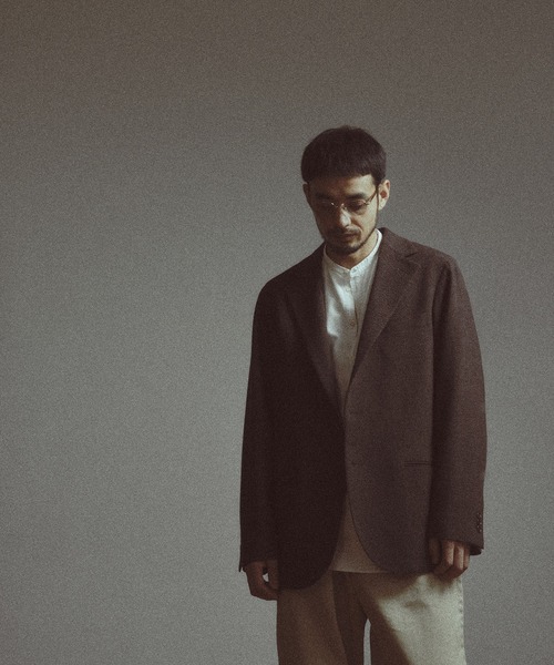 MEN'S BIGI(メンズビギ)の「【BASED ON MEN'S BIGI HERITAGE】ミックスツイード リラックスジャケット(テーラードジャケット・メンズ・ブラウン・02/03/04/01)」の3枚目の写真