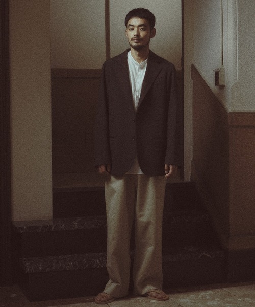 MEN'S BIGI(メンズビギ)の「【BASED ON MEN'S BIGI HERITAGE】ミックスツイード リラックスジャケット(テーラードジャケット・メンズ・ブラウン・02/03/04/01)」の5枚目の写真