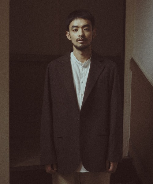 MEN'S BIGI(メンズビギ)の「【BASED ON MEN'S BIGI HERITAGE】ミックスツイード リラックスジャケット(テーラードジャケット・メンズ・ブラウン・02/03/04/01)」の4枚目の写真
