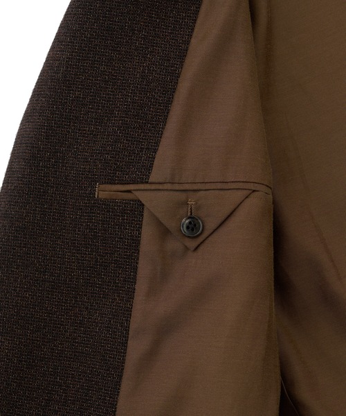 MEN'S BIGI(メンズビギ)の「【BASED ON MEN'S BIGI HERITAGE】ミックスツイード リラックスジャケット(テーラードジャケット・メンズ・ブラウン・02/03/04/01)」の22枚目の写真