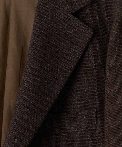MEN'S BIGI(メンズビギ)の「【BASED ON MEN'S BIGI HERITAGE】ミックスツイード リラックスジャケット(テーラードジャケット・メンズ・ブラウン・02/03/04/01)」の16枚目の写真