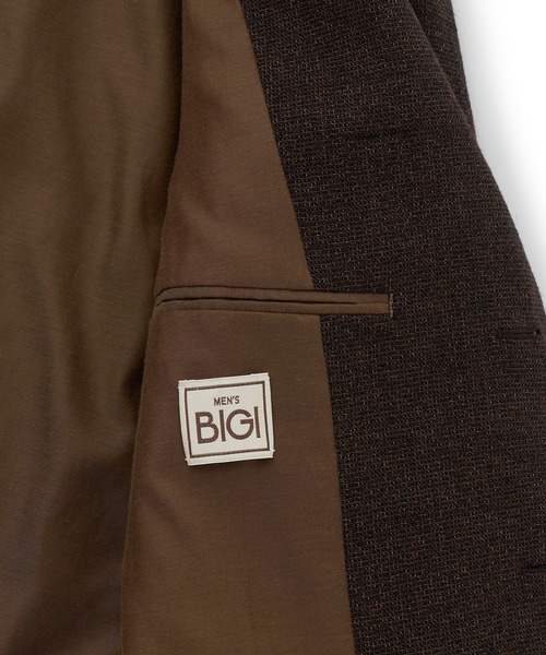MEN'S BIGI(メンズビギ)の「【BASED ON MEN'S BIGI HERITAGE】ミックスツイード リラックスジャケット(テーラードジャケット・メンズ・ブラウン・02/03/04/01)」の21枚目の写真