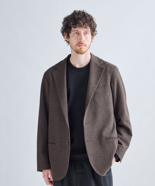 MEN'S BIGI(メンズビギ)の「【BASED ON MEN'S BIGI HERITAGE】ミックスツイード リラックスジャケット(テーラードジャケット・メンズ・ブラウン・02/03/04/01)」の9枚目の写真