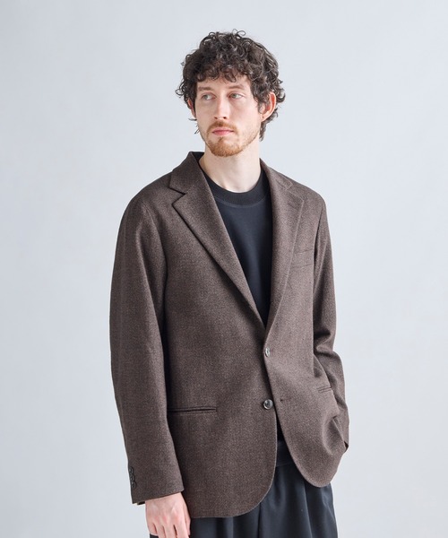 MEN'S BIGI(メンズビギ)の「【BASED ON MEN'S BIGI HERITAGE】ミックスツイード リラックスジャケット(テーラードジャケット・メンズ・ブラウン・02/03/04/01)」の12枚目の写真