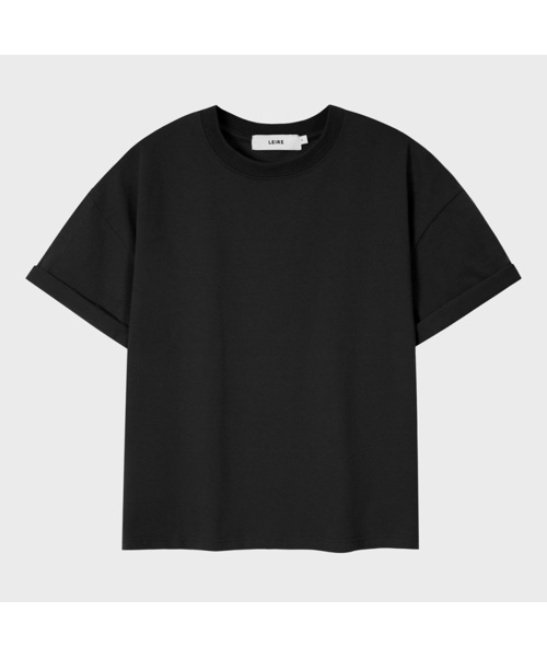 LEIRE(ルアール)の「エッセンシャルクロップTシャツ (12色)(Tシャツ/カットソー・メンズ・ホワイト/チャコールグレー/ライトグレー/ヘザーチャコール/ネイビー/カーキ/チャコール/ブラック/レッド/ライトブルー/ミント/スカイブルー・MEDIUM/LARGE/X-LARGE/XX-LARGE)」の2枚目の写真