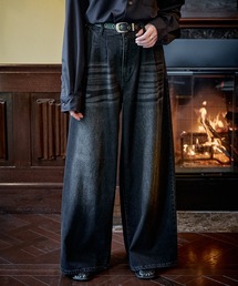 Casper John(�L���X�p�[�W����)��Wool mix baggy denim pants/�E�[���~�b�N�X�o�M�[�f�j���p���c(�f�j���p���c)