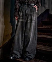 Casper John（キャスパージョン）の「Wool mix baggy denim pants/ウールミックスバギーデニムパンツ（デニムパンツ）」