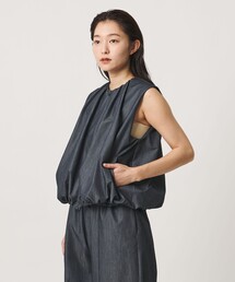 <MARW UNITED ARROWS>シャンブレー ジップアップ ブラウス