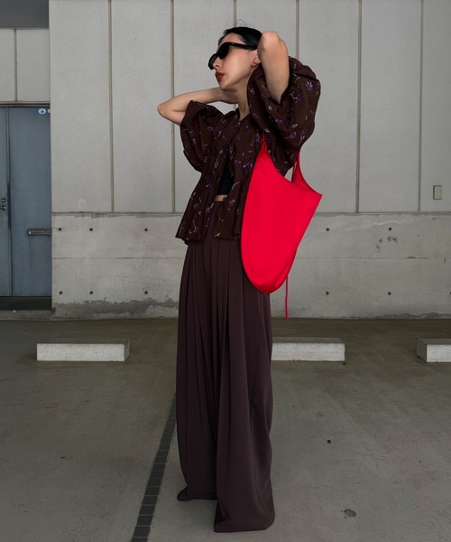Ameri(アメリ)の「LUCIA BERRY EMBROIDERY SEER GOWN(シャツ/ブラウス・レディース・ホワイト/ブラウン・FREE)」の11枚目の写真