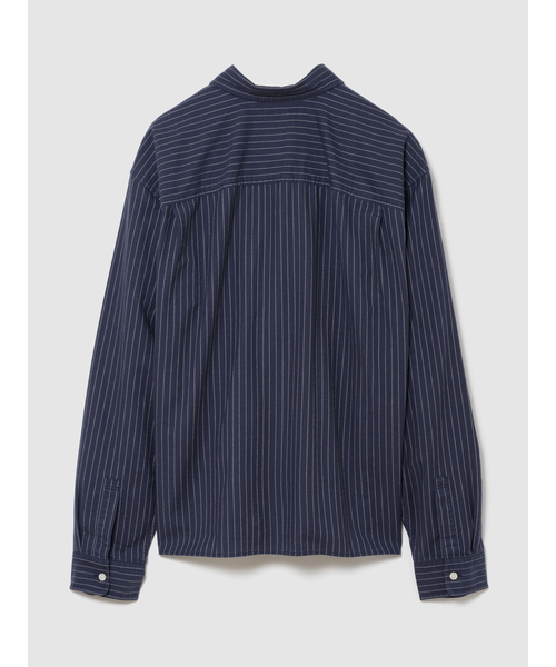 GAP(ギャップ)の「リラックスフィット クロップド ストレートヘム オックスフォードシャツ(シャツ/ブラウス・メンズ・ブルー系その他/ホワイト×ブルー/ブラウン系その他・XS/S/M/L/XL)」の4枚目の写真