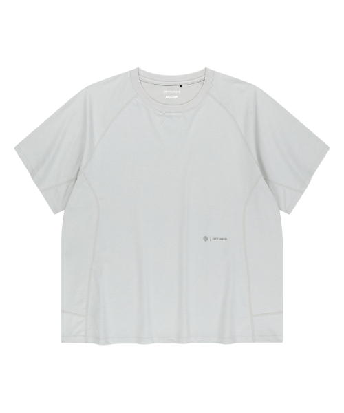 OFFGRID(オフグリッド)の「ブリジェックスエアロクール切替半袖Tシャツ-ライトグレー(Tシャツ/カットソー・メンズ・その他・X-LARGE/SMALL/MEDIUM/LARGE)」の1枚目の写真