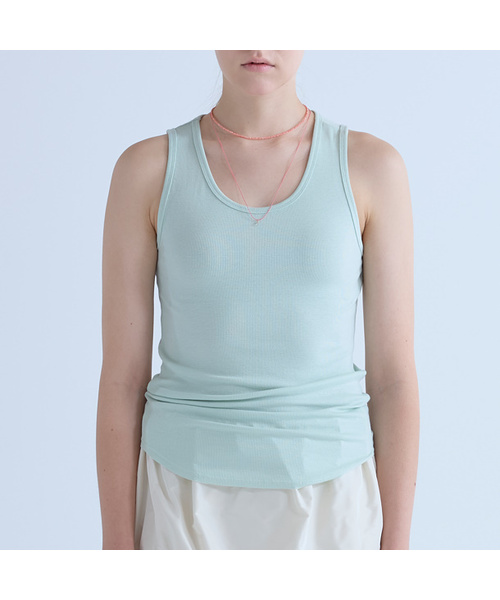 VOYONN(ボヨン)の「ボヨンリブノースリーブTシャツミント0191(Tシャツ/カットソー・レディース・ミント・FREE)」の1枚目の写真