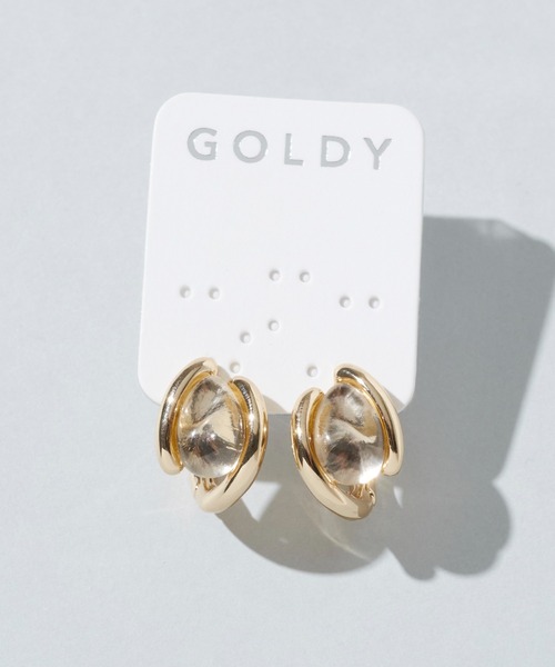 GOLDY(ゴールディ)の「クリア カラー × メタル ワンタッチ ピアス(ピアス(両耳用)・レディース・グリーン/オレンジ/レッド/クリア/ブルー・FREE)」の22枚目の写真