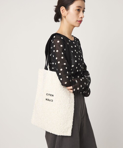 CITEN(シテン)の「<CITEN>スパンコールトート(トートバッグ・レディース・ブラック/ライトブルー/ホワイト・フリー)」の1枚目の写真