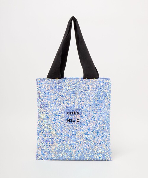 CITEN(シテン)の「<CITEN>スパンコールトート(トートバッグ・レディース・ブラック/ライトブルー/ホワイト・フリー)」の3枚目の写真